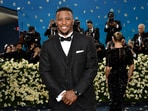 Eagles running back Saquon Barkley, featured on Madden NFL 26 cover, remains unfazed by 'Madden curse'. (Photo by Evan Agostini/Invision/AP)