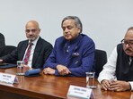 All-party delegation leader Shashi Tharoor during a meeting with the president of the India-Brazil Friendship Front in the Federal Senate, Senator Senador Nelsinho Trad, for Operation Sindoor Global Outreach.
All-party delegation leader Shashi Tharoor during a meeting with the president of the India-Brazil Friendship Front in the Federal Senate, Senator Senador Nelsinho Trad, for Operation Sindoor Global Outreach.