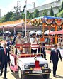 Hyderabad, Jun 01 (ANI): Telangana Chief Minister Revanth Reddy greets the gathering, on the occasion of Telangana Formation Day, at Secunderabad Parade Grounds in Hyderabad on Monday. (ANI Photo) (Telangana CMO - X) Hyderabad, Jun 01 (ANI): Telangana Chief Minister Revanth Reddy greets the gathering, on the occasion of Telangana Formation Day, at Secunderabad Parade Grounds in Hyderabad on Monday. (ANI Photo) (Telangana CMO - X)