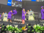 A high school graduation in South Florida took a turn when a student's celebratory backflip accidentally kicked a girl behind him.