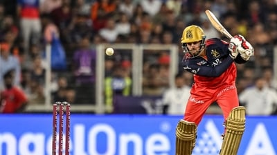 Jitesh Sharma notched back-to-back sixes off Jamieson to turn up the much-needed run flow in the 17th over. (AFP)