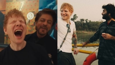 Ed Sheeran shared a post featuring both Shah Rukh Khan 
 and Arijit Singh.