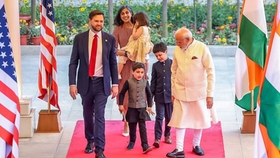US Second lady Usha Vance said that her kids met PM Narendra Modi and hugged him, PM also gave her five year old son a birthday present. (AFP file) US Second lady Usha Vance said that her kids met PM Narendra Modi and hugged him, PM also gave her five year old son a birthday present. (AFP file)