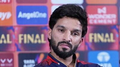 Oh no! Rajat Patidar… what have you done? (AP) Oh no! Rajat Patidar… what have you done? (AP)