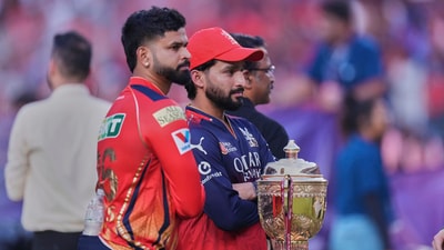 IPL 2025 Final, RCB vs PBKS: Shreyas Iyer and Rajat Patidar traded barbs with each other during toss. (AP) IPL 2025 Final, RCB vs PBKS: Shreyas Iyer and Rajat Patidar traded barbs with each other during toss. (AP)