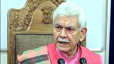 Jammu and Kashmir lieutenant governor Manoj Sinha on Tuesday sacked three government employees, including a police constable, a school teacher and an assistant in the J&K health education department for their terror links. (HT file photo) Jammu and Kashmir lieutenant governor Manoj Sinha on Tuesday sacked three government employees, including a police constable, a school teacher and an assistant in the J&K health education department for their terror links. (HT file photo)