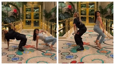 Nora Fatehi posted a video of dancing on her iconic number Saki Saki with American popstar Ciara. (Instagram/norafatehi)