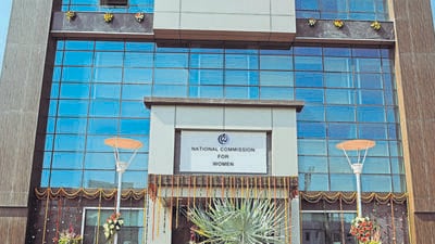 New Delhi, India - Oct. 9, 2015: National Commission for Women Building was inaugurated by Union Cabinet Minister for Women & Child Development Maneka Sanjay Gandhi at Jasola Institutional Area in New Delhi, India, on Friday, October 9, 2015. (Photo by Saumya Khandelwal/ Hindustan Times) (Hindustan Times) New Delhi, India - Oct. 9, 2015: National Commission for Women Building was inaugurated by Union Cabinet Minister for Women & Child Development Maneka Sanjay Gandhi at Jasola Institutional Area in New Delhi, India, on Friday, October 9, 2015. (Photo by Saumya Khandelwal/ Hindustan Times) (Hindustan Times)