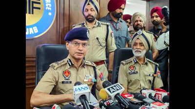 Punjab DGP Gaurav Yadav addresses a press conference during the inauguration of the new building of the Anti-Narcotics Task Force (ANTF), at Police Lines in Patiala on Tuesday. (ANI) Punjab DGP Gaurav Yadav addresses a press conference during the inauguration of the new building of the Anti-Narcotics Task Force (ANTF), at Police Lines in Patiala on Tuesday. (ANI)