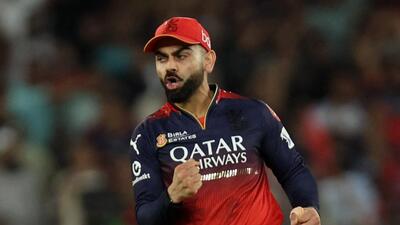 Royal Challengers Bengaluru's Virat Kohli celebrates the wicket of Punjab Kings' Shreyas Iyer. (REUTERS) Royal Challengers Bengaluru's Virat Kohli celebrates the wicket of Punjab Kings' Shreyas Iyer. (REUTERS)