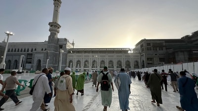 Hajj typically falls during the summer months, posing several heat-related challenges for the pilgrims. (AFP) Hajj typically falls during the summer months, posing several heat-related challenges for the pilgrims. (AFP)