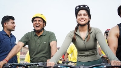 “It is an honour to be appointed as the Young Fit India Icon by The Ministry of Youth Affairs and Sports and our Honourable Minister of Labour and Employment; Youth Affairs and Sports - Dr. Mansukh Mandaviya ji,” said Sharvari. “It is an honour to be appointed as the Young Fit India Icon by The Ministry of Youth Affairs and Sports and our Honourable Minister of Labour and Employment; Youth Affairs and Sports - Dr. Mansukh Mandaviya ji,” said Sharvari.