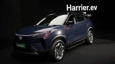 Tata Harrier EV comes as the next major electric car from the homegrown automaker that sells models like Tiago EV, Tigor EV, Punch EV, Nexon EV and Curvv EV. (REUTERS)