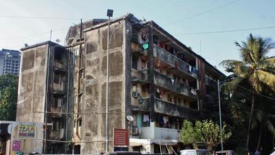 Thane, India - April, 04, 2022: A Mhada building in vartak nager in thane, in thane,Mumbai, India, on, Monday, April, 04, 2022. ( Praful Gangurde / HT Photo) Thane, India - April, 04, 2022: A Mhada building in vartak nager in thane, in thane,Mumbai, India, on, Monday, April, 04, 2022. ( Praful Gangurde / HT Photo)