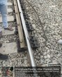 Earthing plate connecting OHE with Switch Expansion Joint Rail was bent near Dohna railway station. (HT)