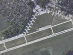 This satellite image, taken on June 2, 2025 and released on June 3, 2025, by Planet Labs PBC, shows post-strike satellite imagery of the Dyagilevo Airbase, east of Moscow. Ukraine said that it destroyed Russian bombers worth billions of dollars in a "large-scale" drone assault.. This satellite image, taken on June 2, 2025 and released on June 3, 2025, by Planet Labs PBC, shows post-strike satellite imagery of the Dyagilevo Airbase, east of Moscow. Ukraine said that it destroyed Russian bombers worth billions of dollars in a "large-scale" drone assault..