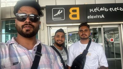 (From left) Hushanpreet Singh, Jaspal Singh (C) and Amritpal were rescued by the Tehran police, the Iranian Embassy in India has reported. (From left) Hushanpreet Singh, Jaspal Singh (C) and Amritpal were rescued by the Tehran police, the Iranian Embassy in India has reported.