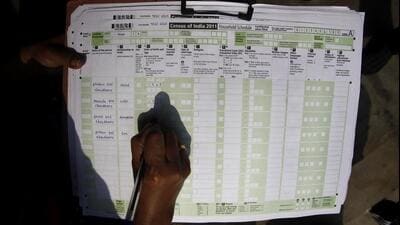 A census official collects information from a household in Guwahati in 2011. (AP) A census official collects information from a household in Guwahati in 2011. (AP)