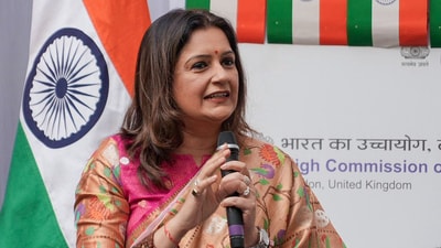 All-party delegation member Shiv Sena-UBT MP Priyanka Chaturvedi speaks during an interaction with representatives of the Indian diaspora on Operation Sindoor Global Outreach, at India House in London. (ANI File ) All-party delegation member Shiv Sena-UBT MP Priyanka Chaturvedi speaks during an interaction with representatives of the Indian diaspora on Operation Sindoor Global Outreach, at India House in London. (ANI File )