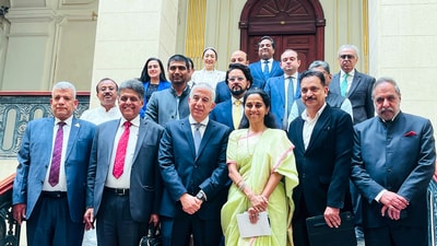 Group-7 all-party delegation led by NCP-SCP MP Supriya Sule meets with Karim Darwish, Head of Committee on Foreign Affairs of Egypt and other members of the Parliamentary Committee on Foreign Affairs at the House of Representatives on Operation Sindoor global outreach, at the Senate in Cairo on Monday. (ANI) Group-7 all-party delegation led by NCP-SCP MP Supriya Sule meets with Karim Darwish, Head of Committee on Foreign Affairs of Egypt and other members of the Parliamentary Committee on Foreign Affairs at the House of Representatives on Operation Sindoor global outreach, at the Senate in Cairo on Monday. (ANI)