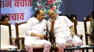 Ajit Pawar and Sharad Pawar have shared the dias on several occasions recently Ajit Pawar and Sharad Pawar have shared the dias on several occasions recently