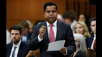 Canada's Minister of Public Safety Gary Anandasangaree speaks during Question Period in the House of Commons on Parliament Hill in Ottawa, Ontario. (REUTERS) Canada's Minister of Public Safety Gary Anandasangaree speaks during Question Period in the House of Commons on Parliament Hill in Ottawa, Ontario. (REUTERS)