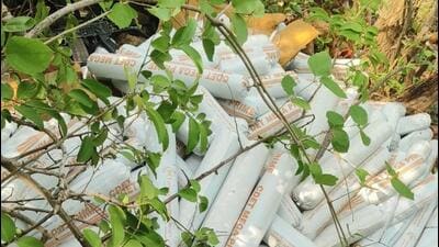 Earlier, the security forces had recovered 2.5 tonnes of explosives in the Saranda forest on Monday. Earlier, the security forces had recovered 2.5 tonnes of explosives in the Saranda forest on Monday.