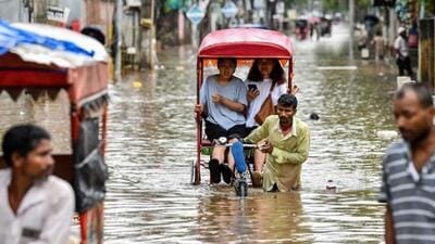Floods and landslides triggered by continuous heavy rainfall have affected over 6.7 lakh people in Assam. (AFP) Floods and landslides triggered by continuous heavy rainfall have affected over 6.7 lakh people in Assam. (AFP)