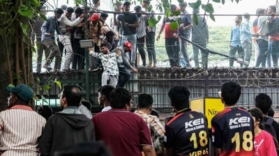 RCB and the Karnataka State Cricket Association (KSCA) react to the stampede outside the Chinnaswamy Stadium. (AFP) RCB and the Karnataka State Cricket Association (KSCA) react to the stampede outside the Chinnaswamy Stadium. (AFP)
