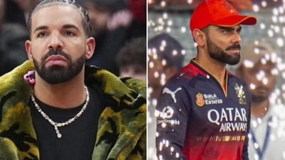 While Drake was lucky enough with his wager on red and gold, Virat Kohli's much anticipated trophy was the true gift for RCB supporters. (X) While Drake was lucky enough with his wager on red and gold, Virat Kohli's much anticipated trophy was the true gift for RCB supporters. (X)