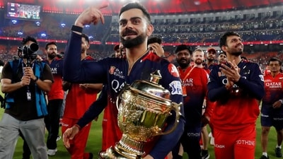 Virat Kohli with the IPL trophy after RCB defeated Punjab Kings in the final on Tuesday (ANI) Virat Kohli with the IPL trophy after RCB defeated Punjab Kings in the final on Tuesday (ANI)