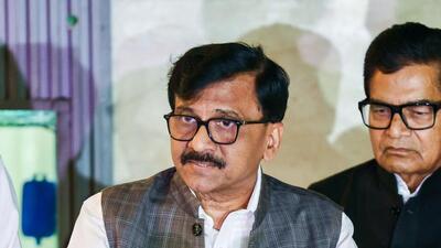 New Delhi, Jun 03 (ANI): Shiv Sena (Uddhav Balasaheb Thackeray) MP Sanjay Raut speaks to the media after the meeting of the INDIA alliance, at the Constitution Club in New Delhi on Tuesday. (ANI Photo) (ANI Picture Service) New Delhi, Jun 03 (ANI): Shiv Sena (Uddhav Balasaheb Thackeray) MP Sanjay Raut speaks to the media after the meeting of the INDIA alliance, at the Constitution Club in New Delhi on Tuesday. (ANI Photo) (ANI Picture Service)