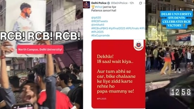 RCB and Virat Kohli fans took to the city streets to celebrate the former's IPL 2025 win. Social media reels are proof! (Photo: X and Instagram)