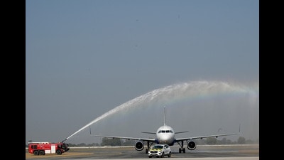 The Noida International Airport (NIA) conducted a first flight validation test at the newly built airport in Noida (Jewar) (File)