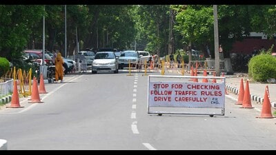 The one-way traffic system was introduced on a trial basis on May 15 this year. (HT File) The one-way traffic system was introduced on a trial basis on May 15 this year. (HT File)