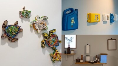 Artworks displayed at the ongoing  exhibition, Slow Is The New Urgent.