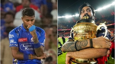 Hardik Pandya was in tears watching his brother Krunal Pandya perform (ANI/PTI) Hardik Pandya was in tears watching his brother Krunal Pandya perform (ANI/PTI)