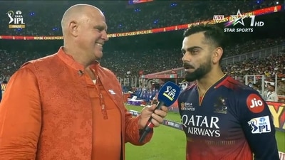 Virat Kohli talks to Matthew Hayden after IPL 2025 final (X) Virat Kohli talks to Matthew Hayden after IPL 2025 final (X)