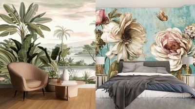 Wallpaper designs for the summer season (Photos: Instagram / ctwalldesign, wallkalakar)