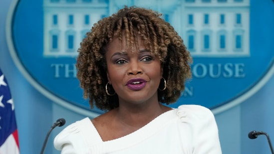 Karine Jean-Pierre net worth: What to know as ex-WH press secretary announces book on ‘broken’ Biden administration (AP Photo/Susan Walsh, File) (AP)
