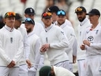 England's captain Ben Stokes (C) and his players prepare to start on the third day of the four day Test cricket match between England and Zimbabwe at Trent Bridge in Nottingham England's captain Ben Stokes (C) and his players prepare to start on the third day of the four day Test cricket match between England and Zimbabwe at Trent Bridge in Nottingham