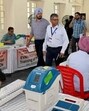 General observer and others senior ECI officials supervising training sessions in Ludhiana on Wednesday. (HT Photo)