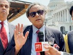 Congress MP Shashi Tharoor along with other members of his delegation talks to media after a meeting with senior members of the US Senate Foreign Relations Committee and Senate Intelligence Committee, in Washington DC, USA. Congress MP Shashi Tharoor along with other members of his delegation talks to media after a meeting with senior members of the US Senate Foreign Relations Committee and Senate Intelligence Committee, in Washington DC, USA.