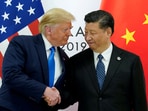 US President Donald Trump with China's President Xi Jinping 