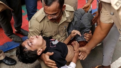 Packed crowds in Bengaluru celebrating RCB's victory ended in a deadly stampede on Wednesday with 11, mainly young, fans crushed to death. (AFP) Packed crowds in Bengaluru celebrating RCB's victory ended in a deadly stampede on Wednesday with 11, mainly young, fans crushed to death. (AFP)