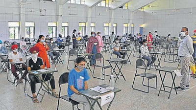 Every year, more than 1 million students take the CET for admission to various courses, of which more than 25,000 students take the exam at centres outside the state (Photo by Harsimar Pal Singh/Hindustan Times) Every year, more than 1 million students take the CET for admission to various courses, of which more than 25,000 students take the exam at centres outside the state (Photo by Harsimar Pal Singh/Hindustan Times)