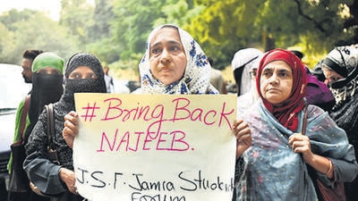 Fatima Nafees during a protest at Jantar Mantar in 2019. (HT Archive) Fatima Nafees during a protest at Jantar Mantar in 2019. (HT Archive)