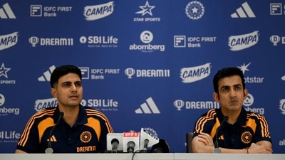Indian cricket captain Shubman Gill (L) and head coach Gautam Gambhir address a pre-departure presser (AFP) Indian cricket captain Shubman Gill (L) and head coach Gautam Gambhir address a pre-departure presser (AFP)