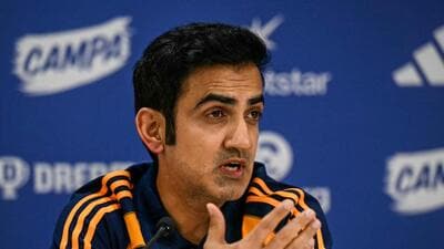 Indian cricket head coach Gautam Gambhir addresses a pre-departure presser at the Board of Control for Cricket in India (BCCI) headquarters in Mumbai on June 5, 2025, ahead of India's tour of England for Test series. India named top-order batsman Shubman Gill as the new Test captain, the cricket board said Saturday, as it announced the team for next month's all-important tour of England. (Photo by Punit PARANJPE / AFP) (AFP) Indian cricket head coach Gautam Gambhir addresses a pre-departure presser at the Board of Control for Cricket in India (BCCI) headquarters in Mumbai on June 5, 2025, ahead of India's tour of England for Test series. India named top-order batsman Shubman Gill as the new Test captain, the cricket board said Saturday, as it announced the team for next month's all-important tour of England. (Photo by Punit PARANJPE / AFP) (AFP)