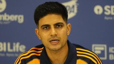 Indian cricket test team captain Shubman Gill address a pre-departure press conference ahead of India tour to England at the Board of Control for Cricket headquarters in Mumbai, Thursday, June 5, 2025. (AP Photo/Rafiq Maqbool) (AP) Indian cricket test team captain Shubman Gill address a pre-departure press conference ahead of India tour to England at the Board of Control for Cricket headquarters in Mumbai, Thursday, June 5, 2025. (AP Photo/Rafiq Maqbool) (AP)